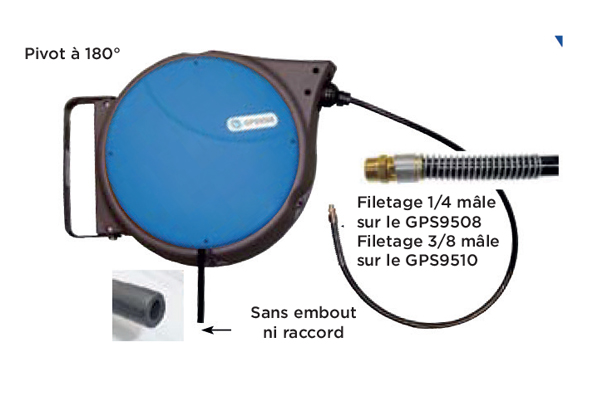 ||Enrouleur tambour fermé VL - ø 10 intérieur - GPS9510